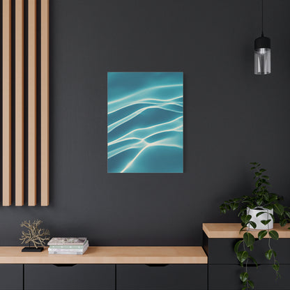 Aqua Light Ripple Wall Art & Canvas Prints  Product Description