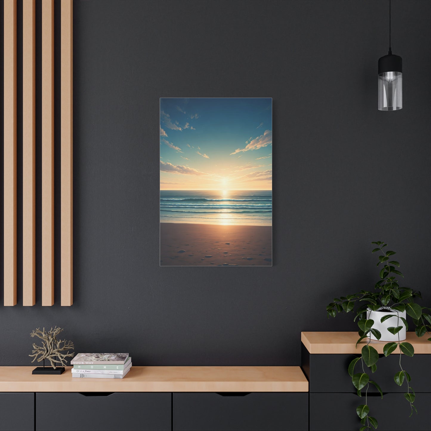 Endless Coastal Dawn Reflection Wall Art & Canvas Prints
