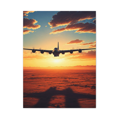 Golden Sky Takeoff Flight Wall Art & Canvas Prints