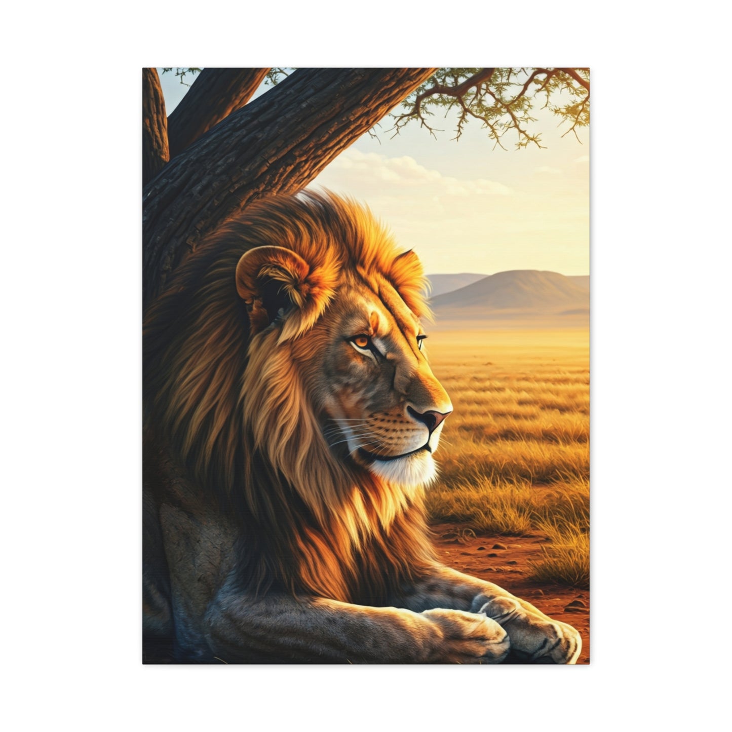 Lion of the Plains Wall Art & Canvas Prints