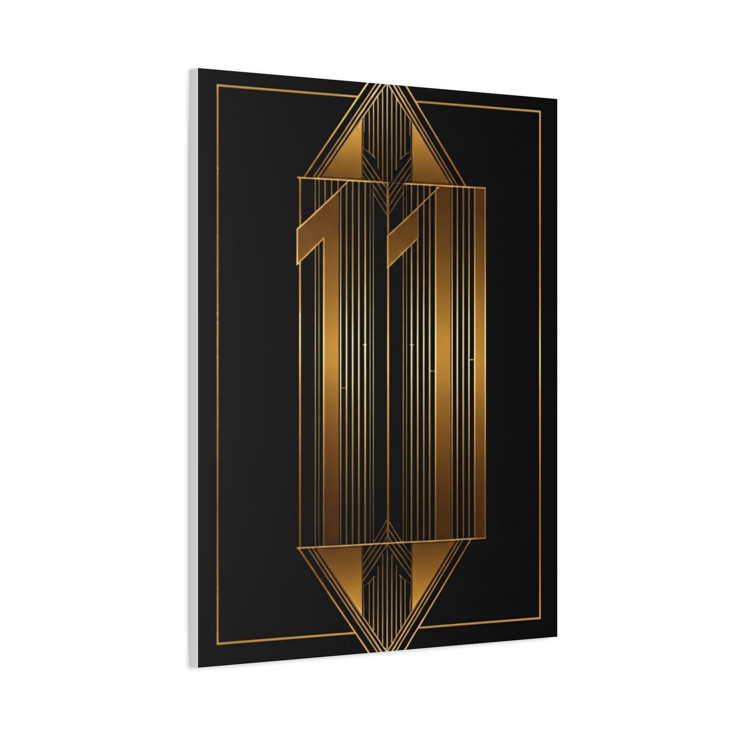 Art Deco Eleven Luxe Number Wall Art & Canvas Prints