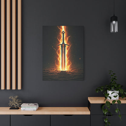 Blade of Eternal Flame Wall Art & Canvas Print
