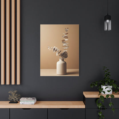 Eucalyptus Stem in Ceramic Vase Wall Art & Canvas Prints