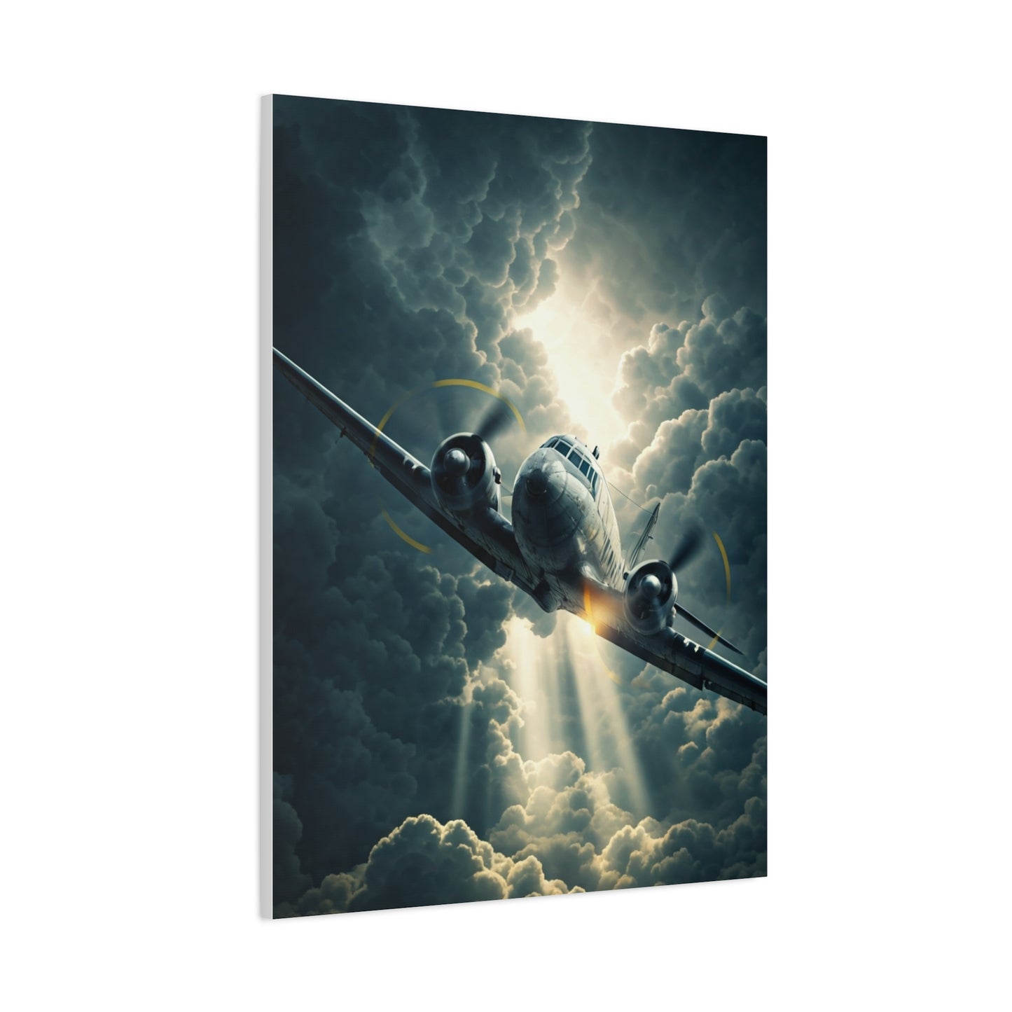 Lightning Storm Fighter Flight Wall Art & Canvas Prints