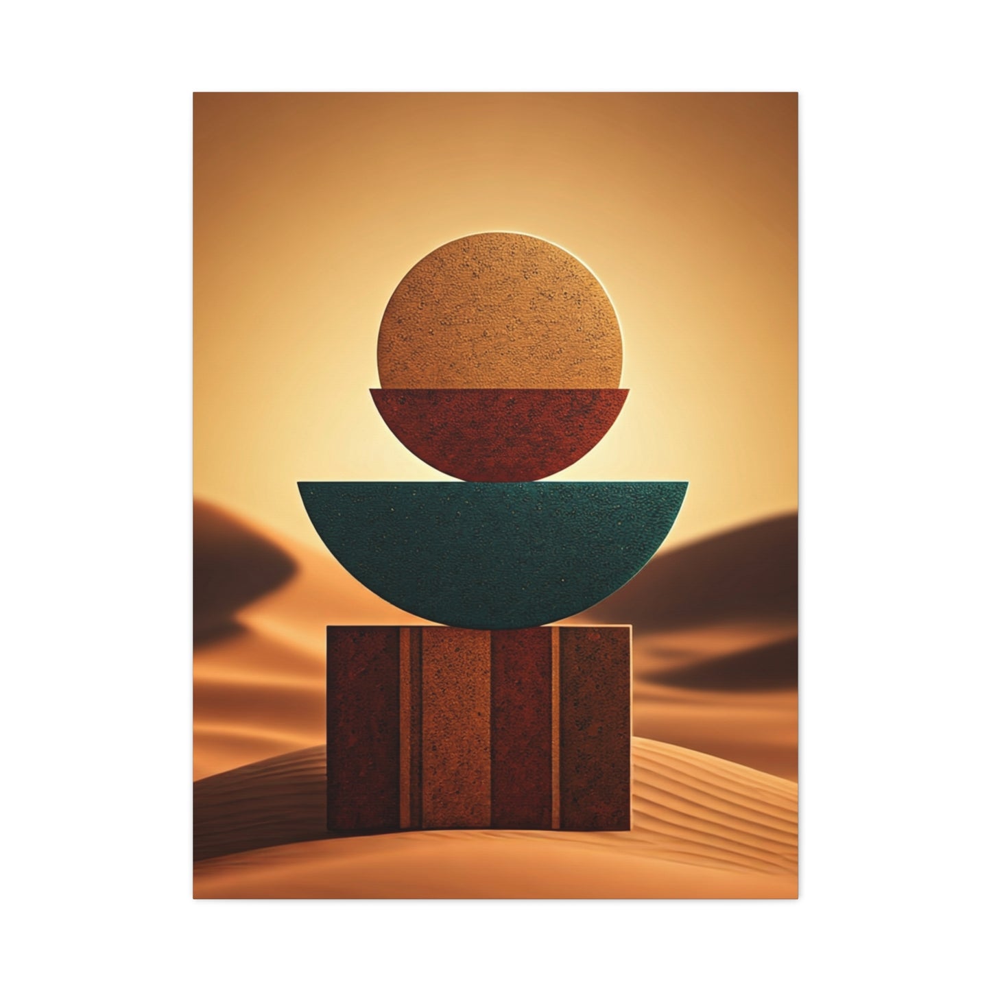 Desert Balance Geometry Wall Art & Canvas Prints