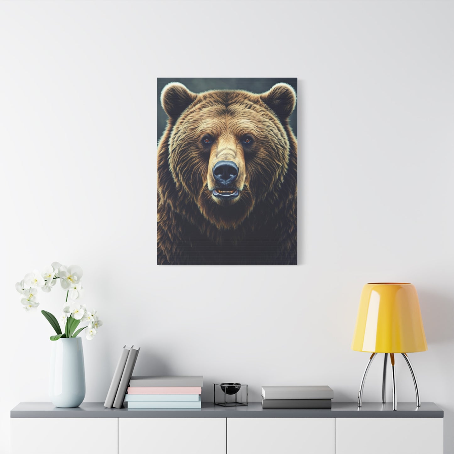 Golden Hour Bear in Pine Forest Wall Art & Canvas Prints