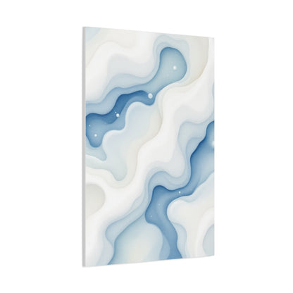 Flowing Blue Marble Waves Wall Art & Canvas Prints