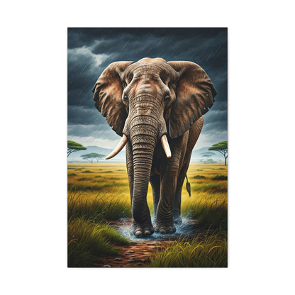 Elephant in the Storm Wall Art & Canvas Prints
