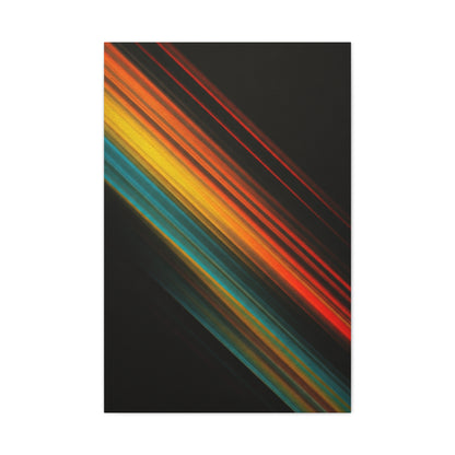Multicolor Diagonal Energy Abstract Wall Art & Canvas Prints