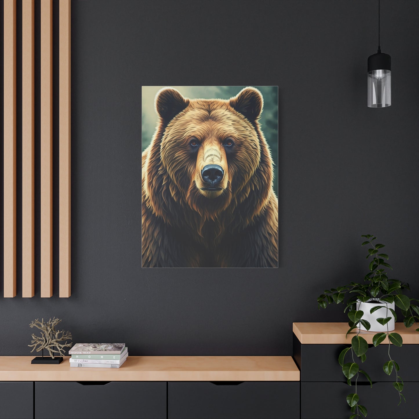 Grizzly Bear Profile Study Wall Art & Canvas Prints