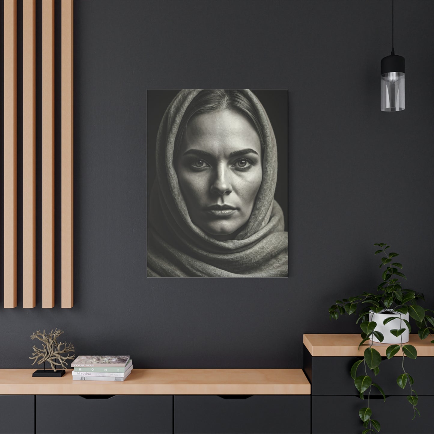 Veiled Woman with Calm Gaze Wall Art & Canvas Prints
