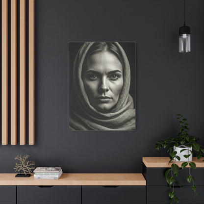 Veiled Woman with Calm Gaze Wall Art & Canvas Prints