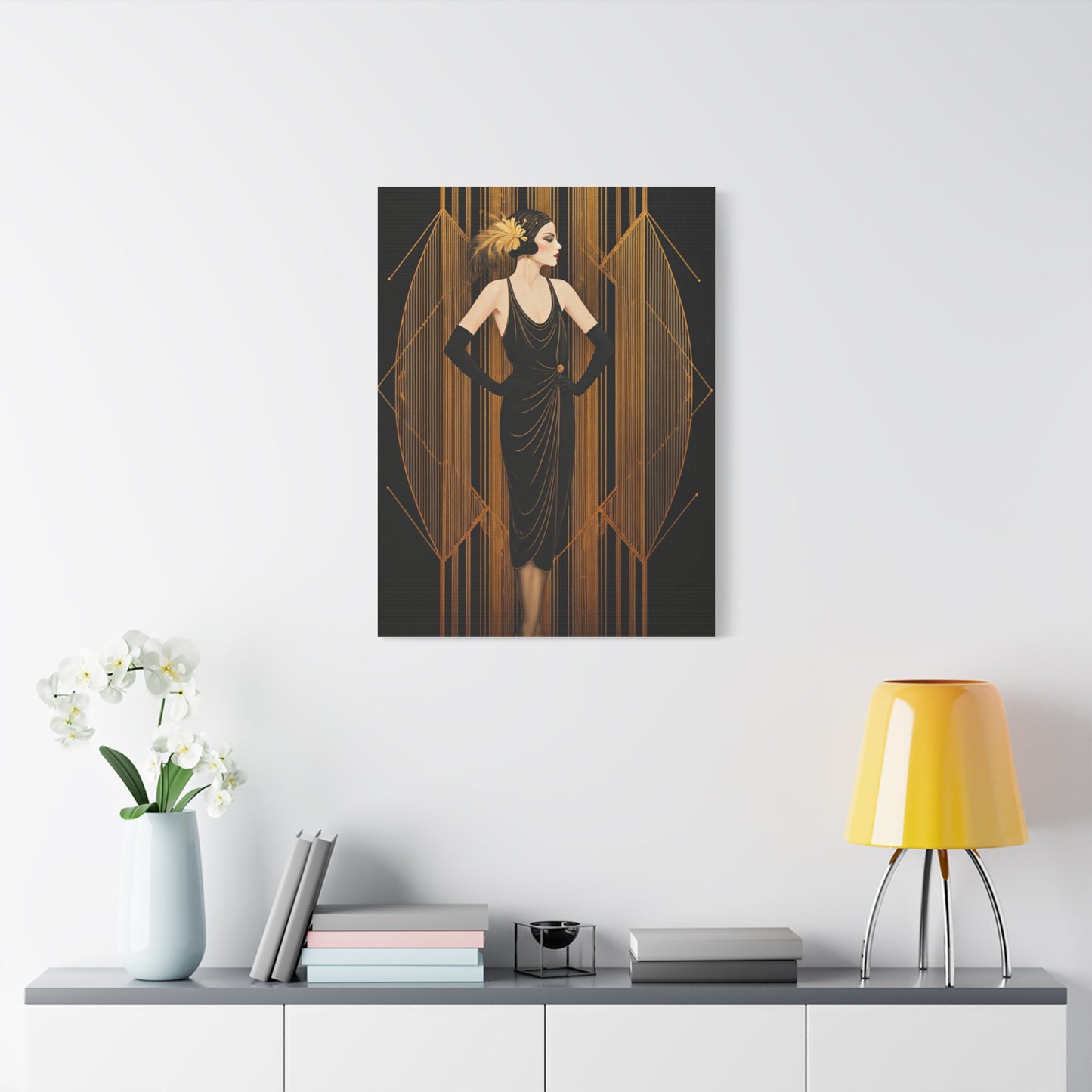 Roaring Twenties Glamour Lady Wall Art & Canvas Prints