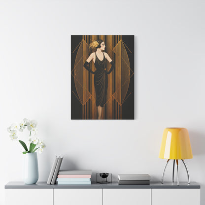 Roaring Twenties Glamour Lady Wall Art & Canvas Prints
