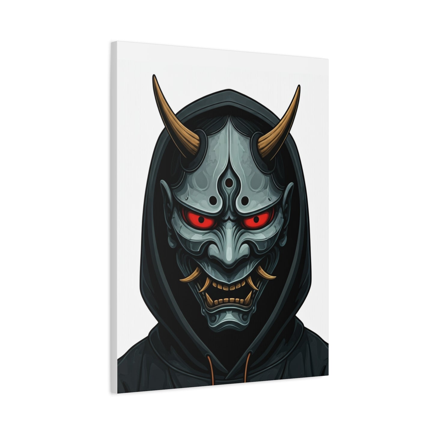 Hooded Demon Mask Wall Art & Canvas Prints