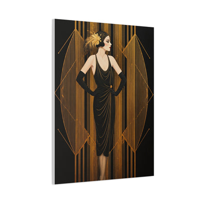 Roaring Twenties Glamour Lady Wall Art & Canvas Prints