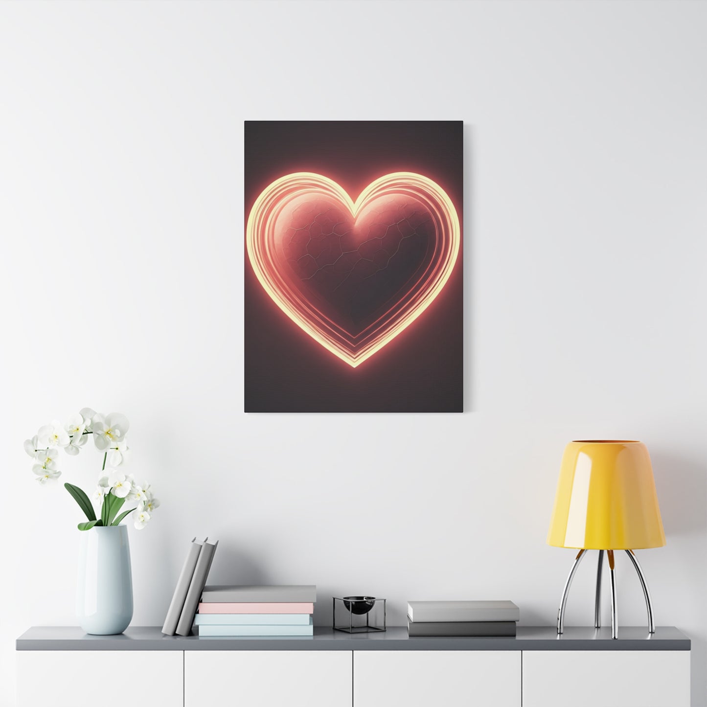 Glowing Heart Aura Wall Art & Canvas Prints