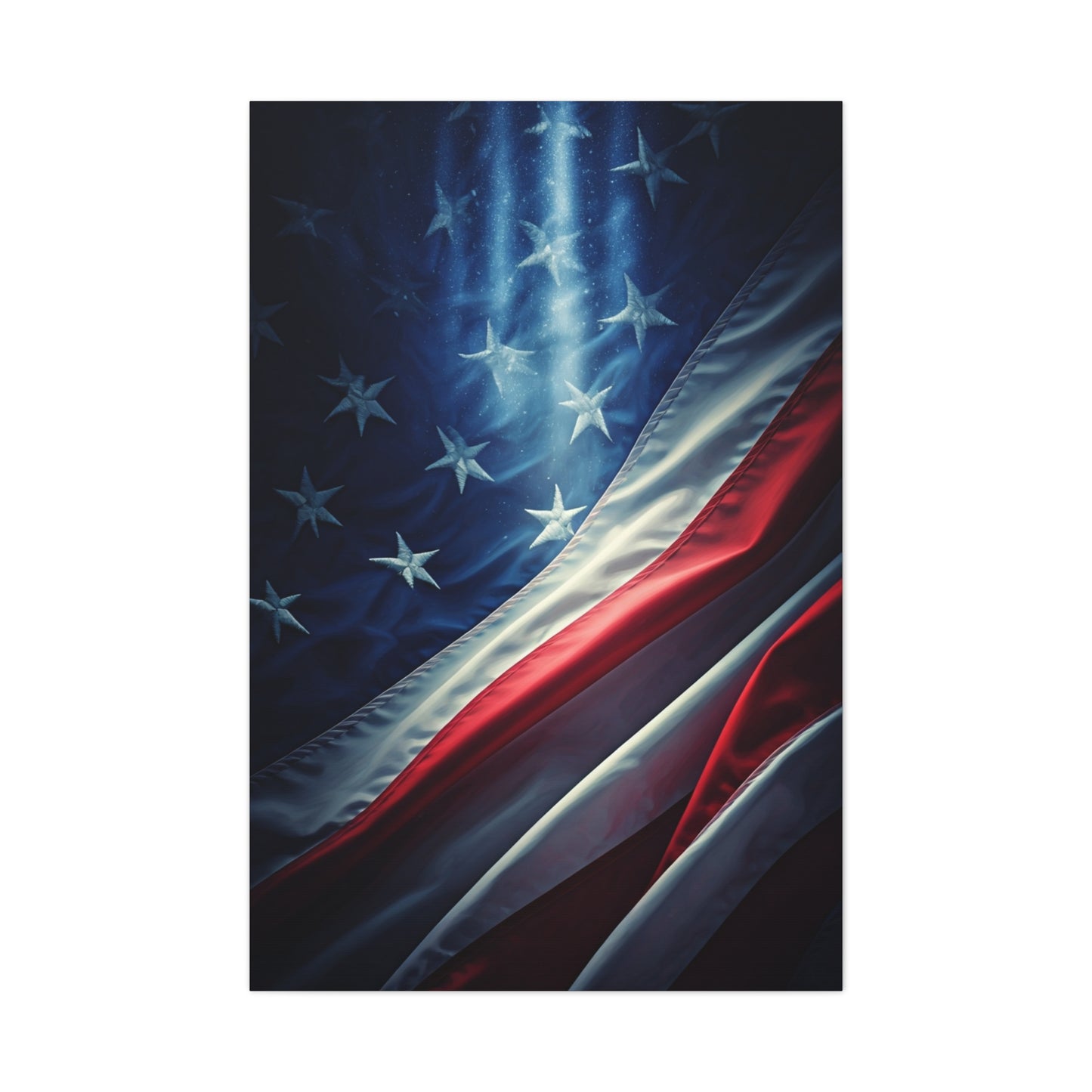 Lightning Freedom Flag Power Wall Art & Canvas Prints