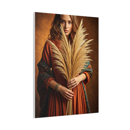 Harvest Spirit Bohemian Woman Wall Art & Canvas Prints
