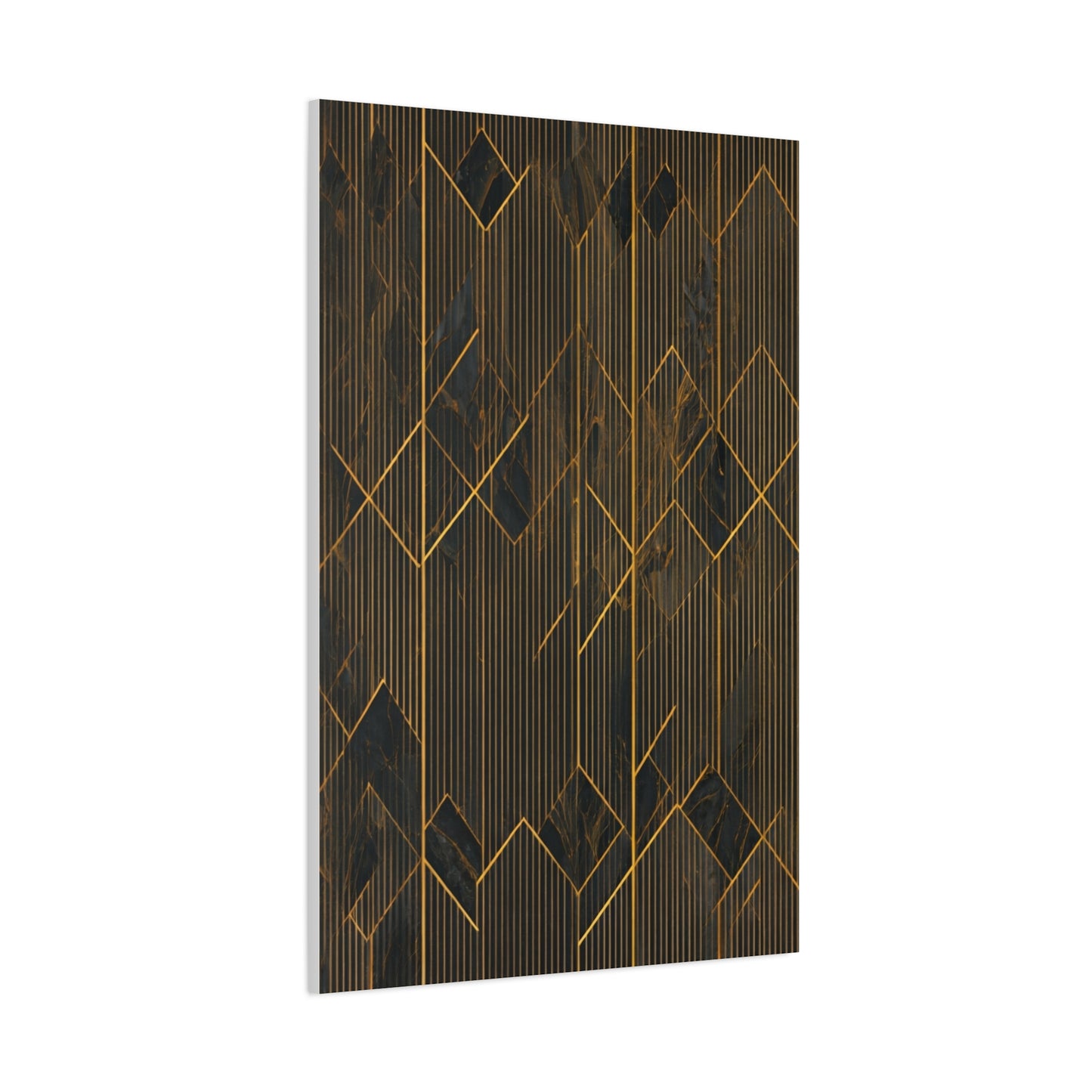 Golden Geometry Noir Wall Art & Canvas Prints