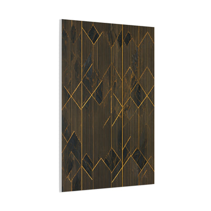 Golden Geometry Noir Wall Art & Canvas Prints
