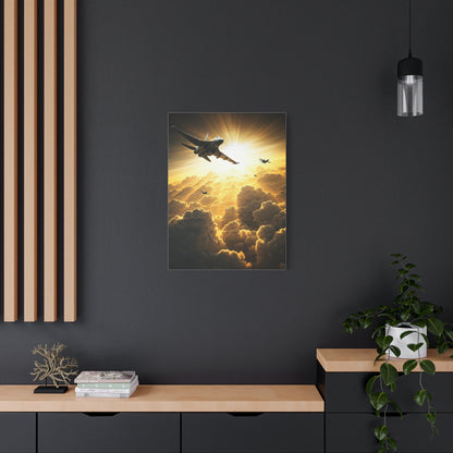 Golden Breakthrough Aerial Mission Wall Art & Canvas Prints