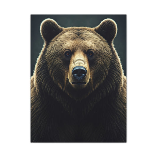 Intense Bear Gaze Wildlife Wall Art & Canvas Prints