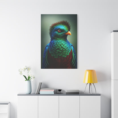 Iridescent Blue-Green Songbird Wall Art & Canvas Prints