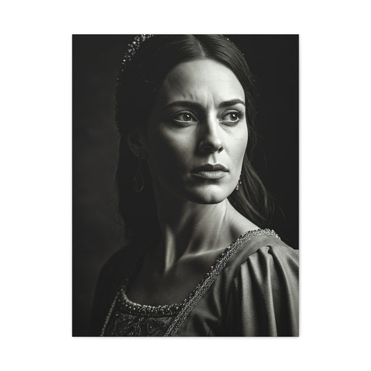 Quiet Grace Black & White Portrait Wall Art & Canvas Prints