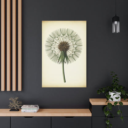 Dandelion Seed Head Illustration Wall Art & Canvas Prints