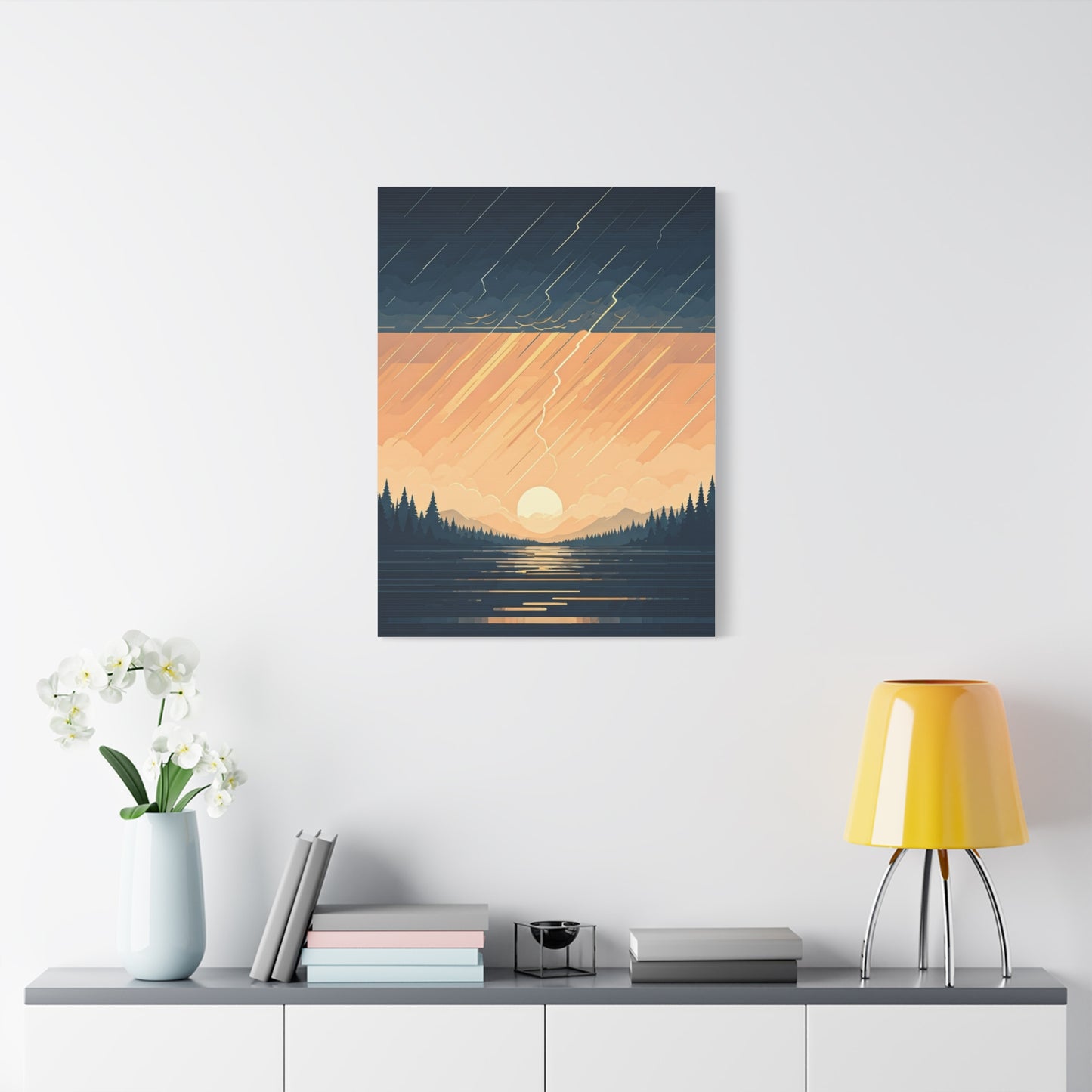 Rainfall at Dusk Wall Art & Canvas Prints