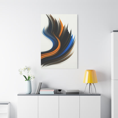 Blue and Gold Flow Abstract Wall Art & Canvas Prints