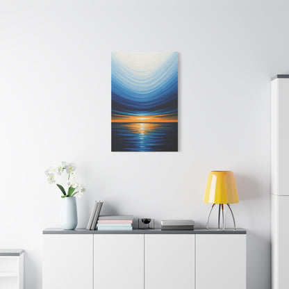 Serene Tidal Horizon Abstract Wall Art & Canvas Prints