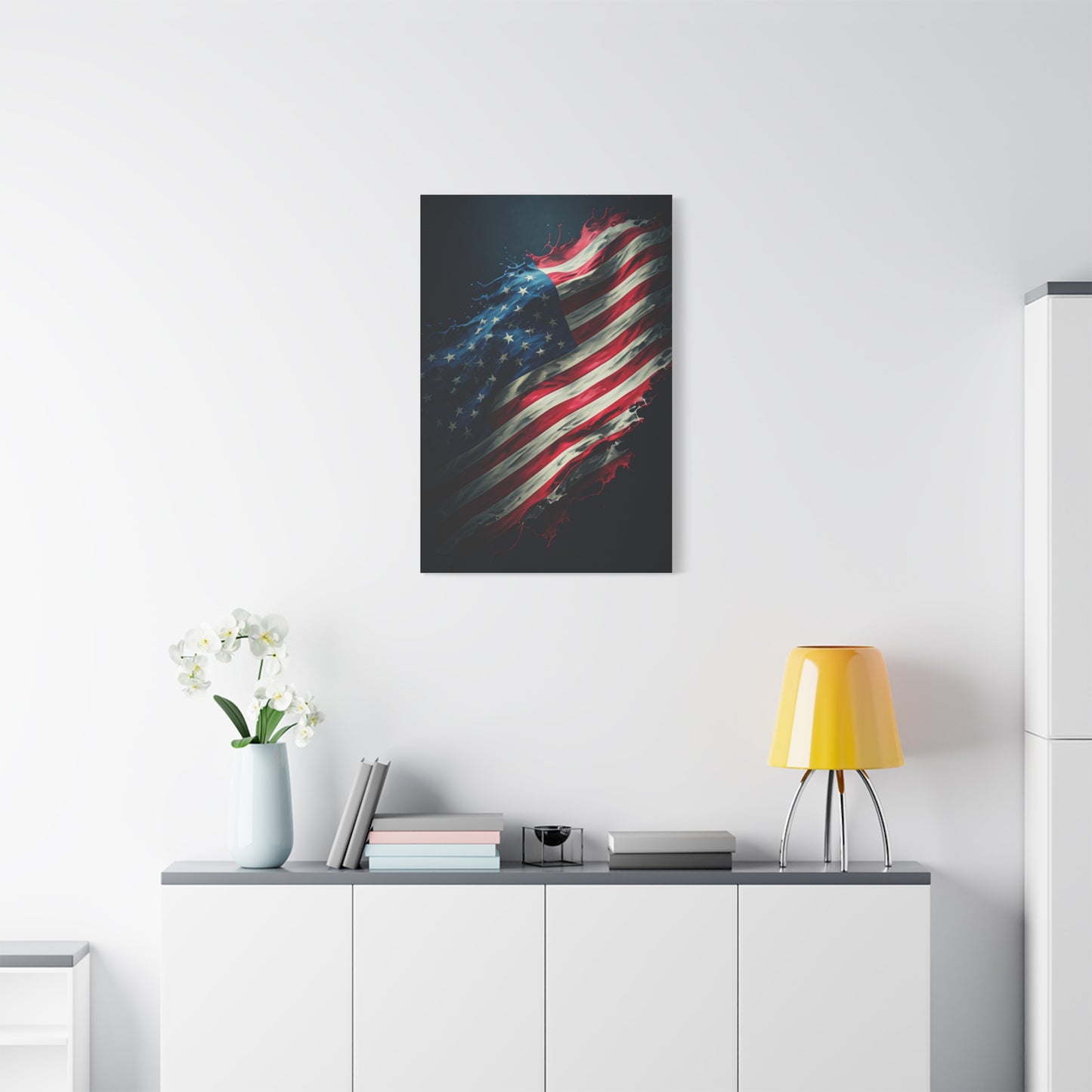 Artistic Brushstroke Flag of Freedom Wall Art & Canvas Prints