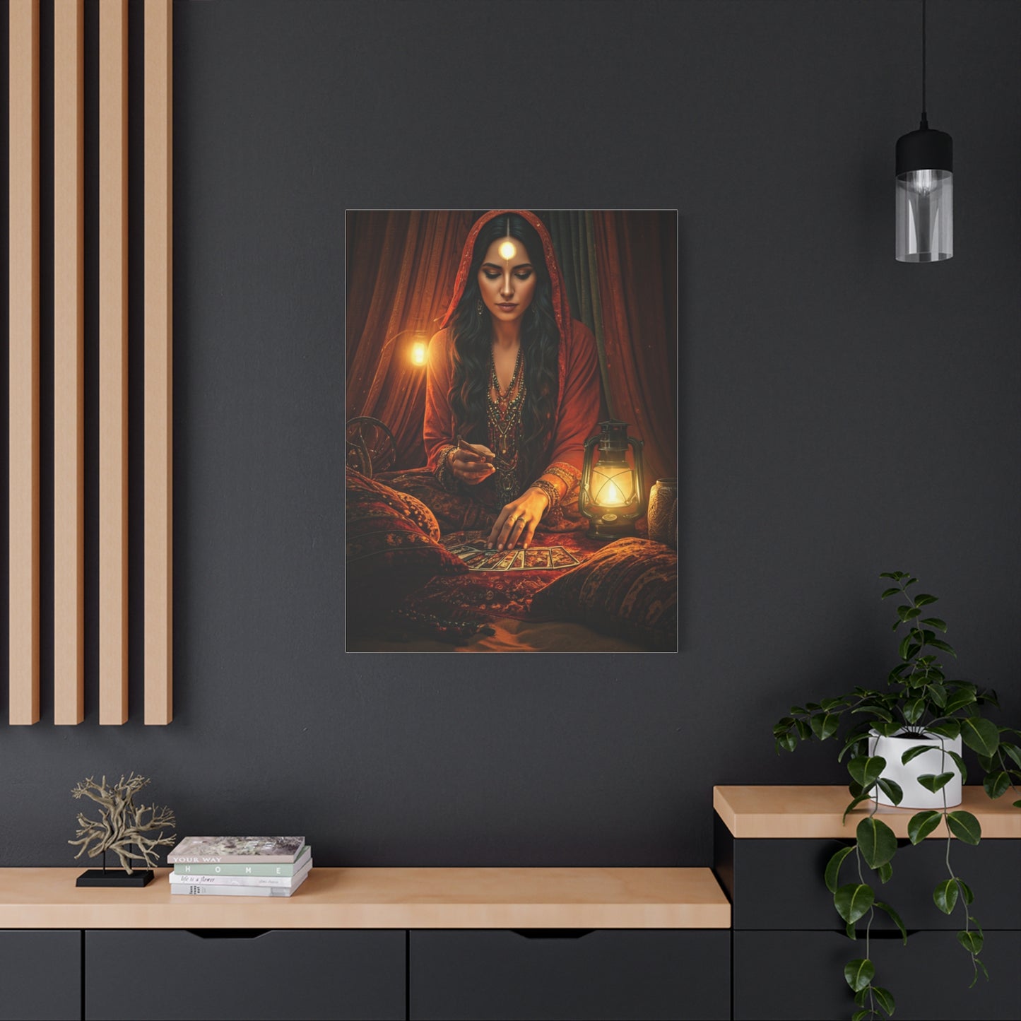 Bohemian Tarot Reader by Lantern Light Wall Art & Canvas Prints
