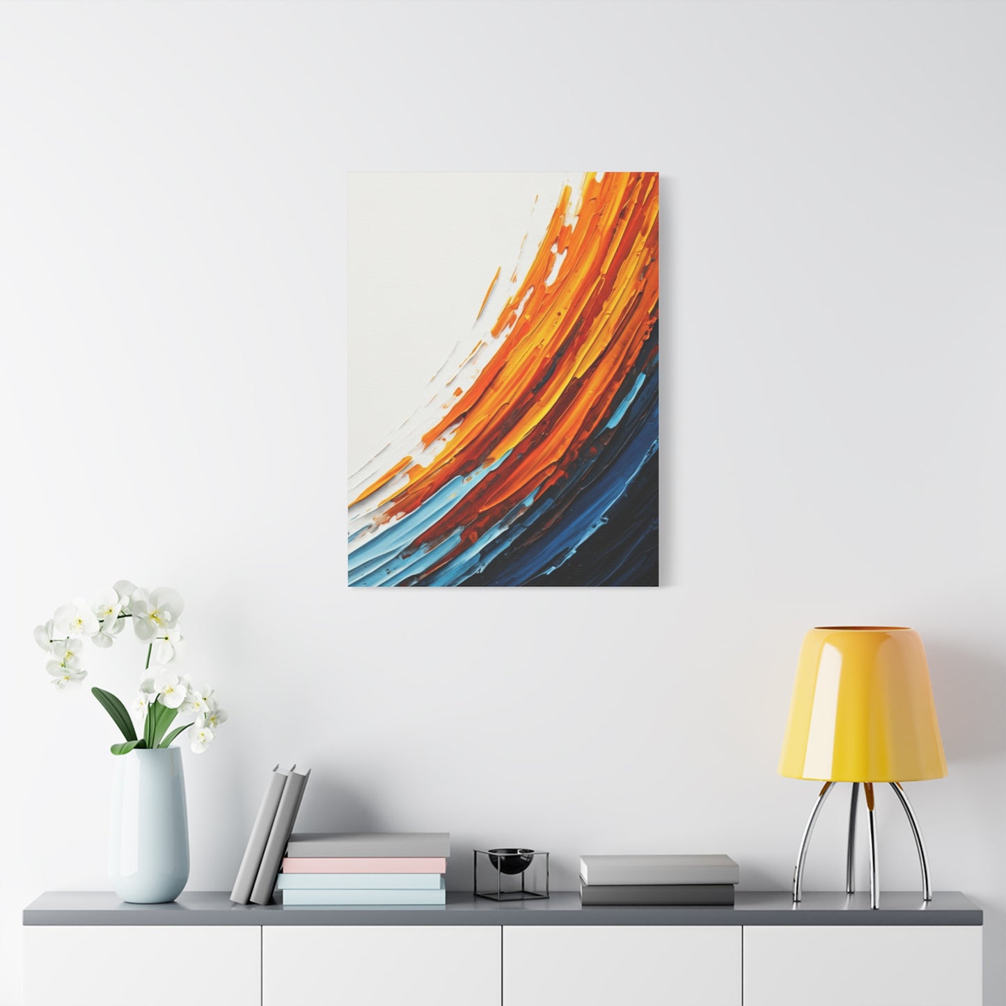 Flowing Warm Motion Abstract Wall Art & Canvas Prints
