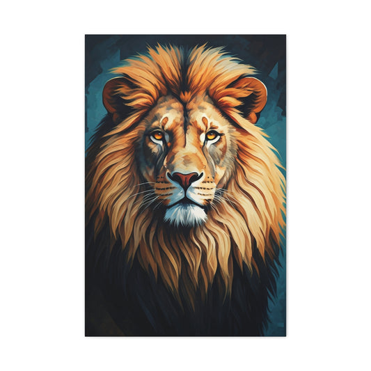 Majestic Golden Mane Lion Wall Art & Canvas Print