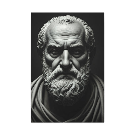 Timeless Wisdom Black & White Elder Portrait Wall Art & Canvas Prints