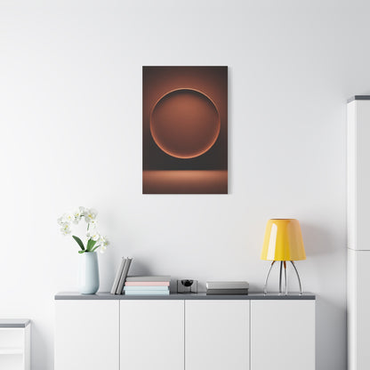 Luminous Bronze Sphere Minimal Wall Art & Canvas Prints