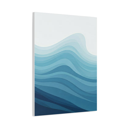 Layered Ocean Waves Abstract Wall Art & Canvas Prints