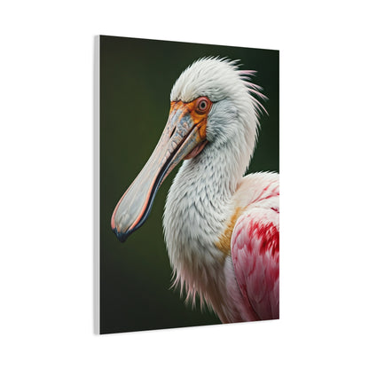 Elegant Pink Pelican Portrait Wall Art & Canvas Prints