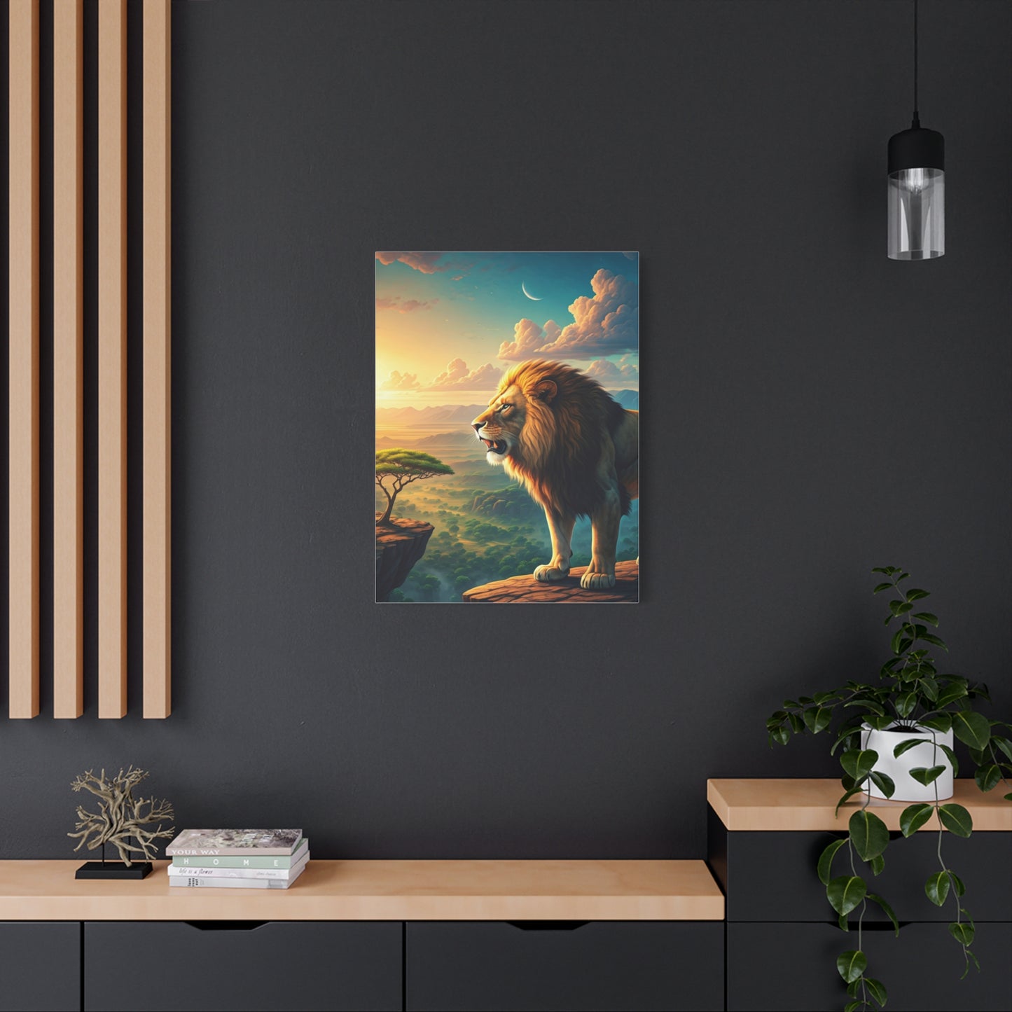 Lion Over the Horizon Majesty Wall Art & Canvas Prints