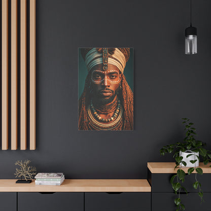 Tribal Essence Beaded Portrait Wall Art & Canvas Prints