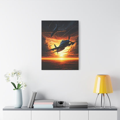 Firestorm Jet Mission Sunset Wall Art & Canvas Prints