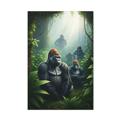 Jungle Guardians Gorilla Family Wall Art & Canvas Prints