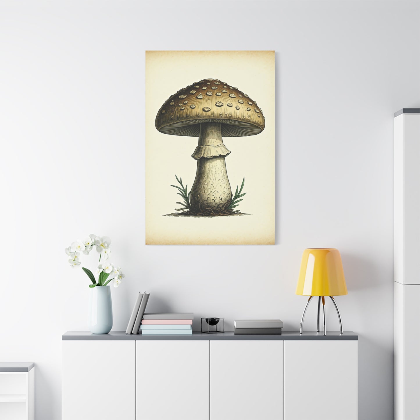 Woodland Toadstool Illustration Wall Art & Canvas Prints