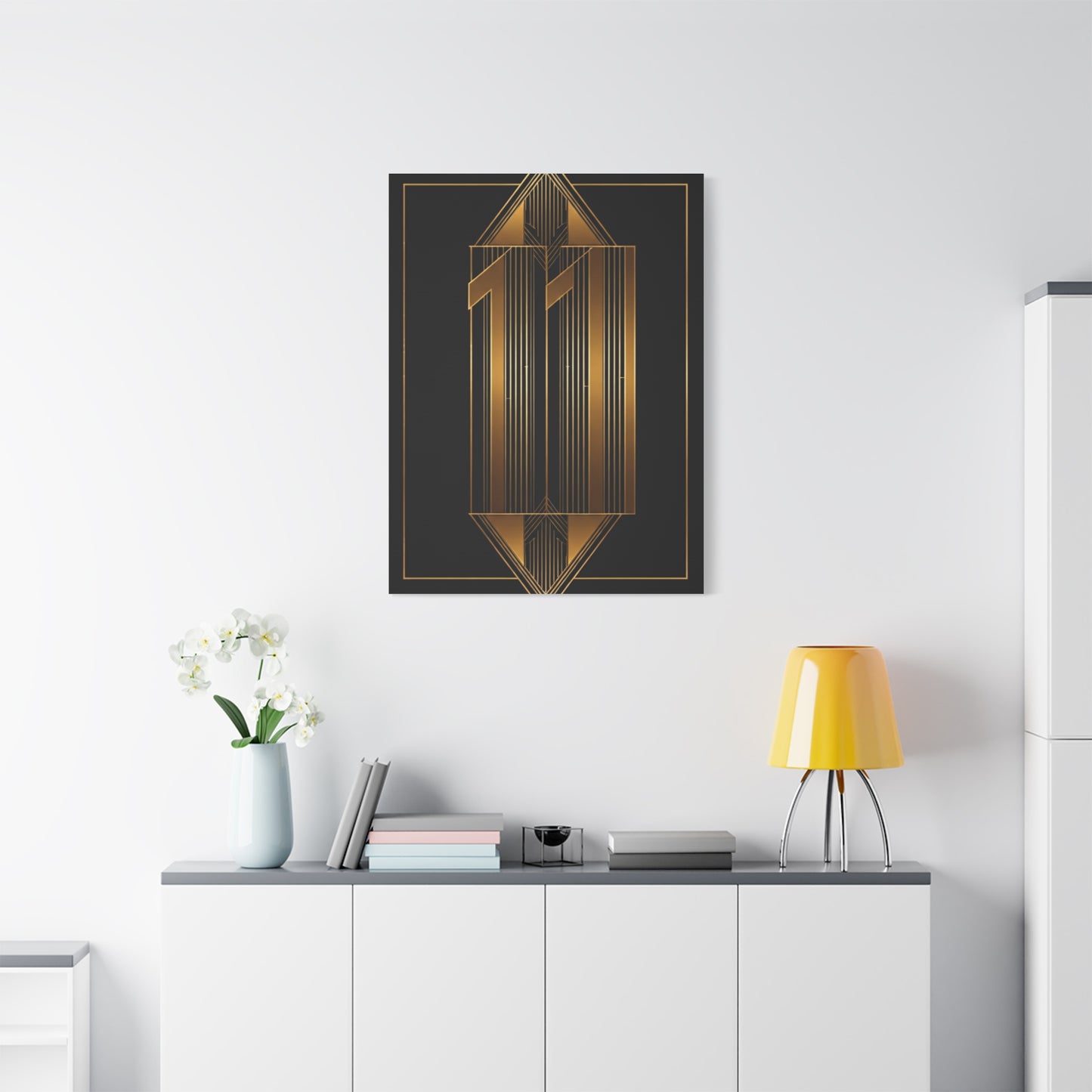 Art Deco Eleven Luxe Number Wall Art & Canvas Prints