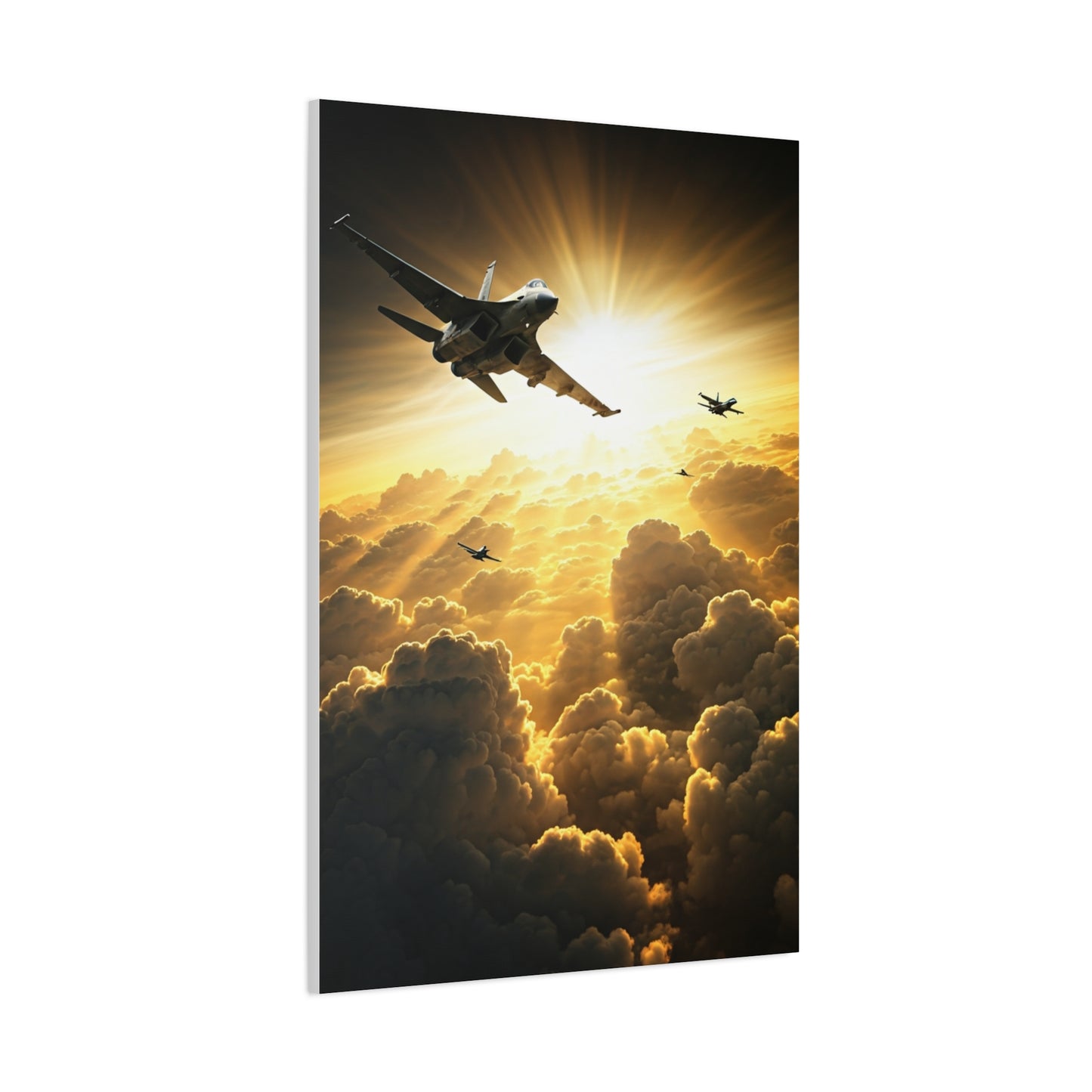 Golden Breakthrough Aerial Mission Wall Art & Canvas Prints