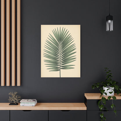 Palm Leaf Minimalist Illustration Wall Art & Canvas Prints