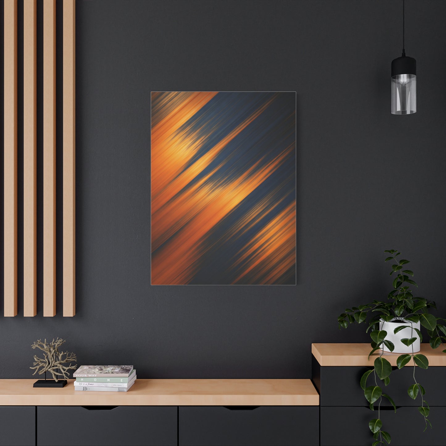Warm Motion Streaks Abstract Wall Art & Canvas Prints